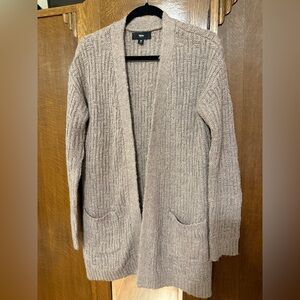 Mossimo Supply Co. Dusty Mauve Open-Front Sweater, M